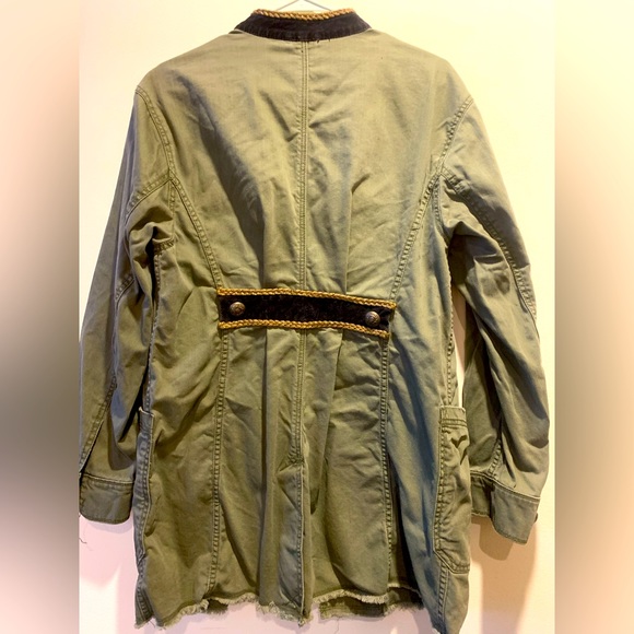 Free People Military Style army green jacket. - Picture 3 of 3